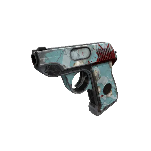 Blue Mew Pistol (Well-Worn) (Well-Worn) — Team Fortress 2 war paint
