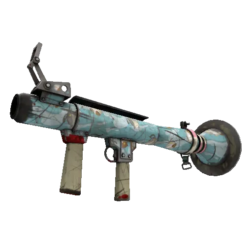 Blue Mew Rocket Launcher (Battle Scarred) (Battle Scarred) — Team Fortress 2 war paint