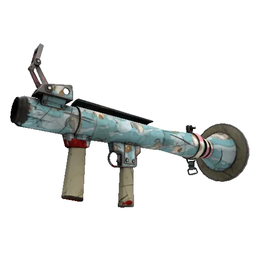 Blue Mew Rocket Launcher (Well-Worn) (Well-Worn) — Team Fortress 2 war paint