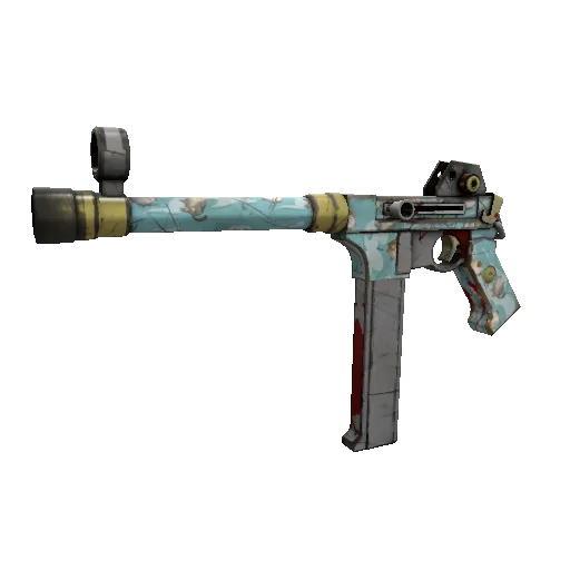 Strange Blue Mew SMG (Well-Worn) (Well-Worn) — Team Fortress 2 war paint