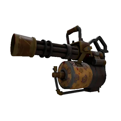 Strange Dressed to Kill Minigun (Battle Scarred) (Battle Scarred) — Team Fortress 2 war paint