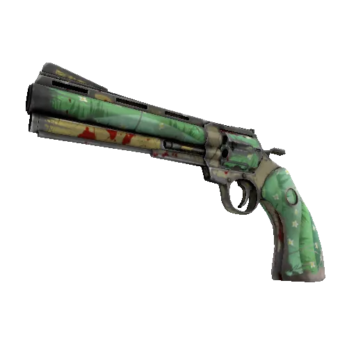 Strange Flower Power Revolver (Battle Scarred) (Battle Scarred) — Team Fortress 2 war paint