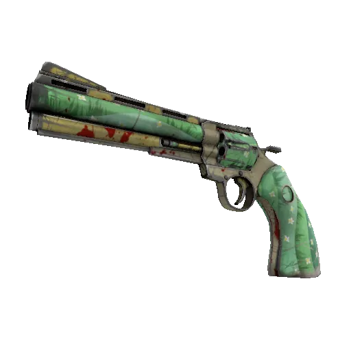 Flower Power Revolver (Well-Worn) (Well-Worn) — Team Fortress 2 war paint