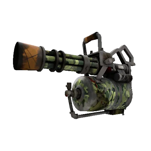King of the Jungle Minigun (Battle Scarred) (Battle Scarred) — Team Fortress 2 war paint