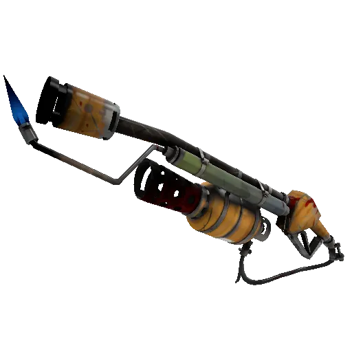 Pumpkin Patch Flame Thrower (Well-Worn) (Well-Worn) — Team Fortress 2 war paint