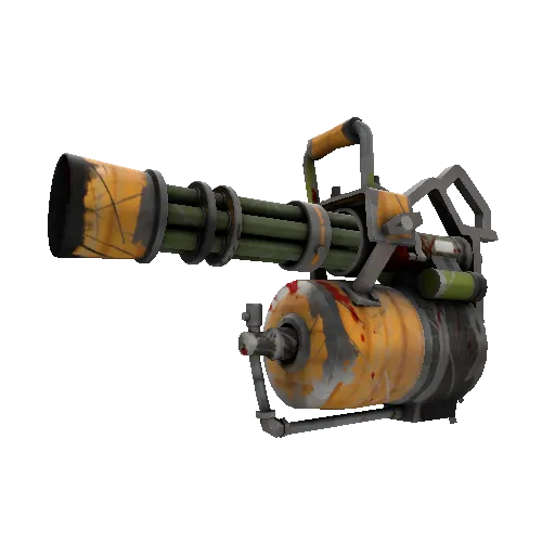 Pumpkin Patch Minigun (Battle Scarred) (Battle Scarred) — Team Fortress 2 war paint