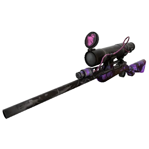 Strange Purple Range Sniper Rifle (Battle Scarred) (Battle Scarred) — Team Fortress 2 war paint