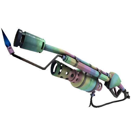 Rainbow Flame Thrower war paint
