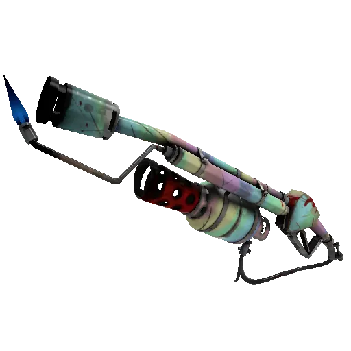 Rainbow Flame Thrower (Well-Worn) (Well-Worn) — Team Fortress 2 war paint