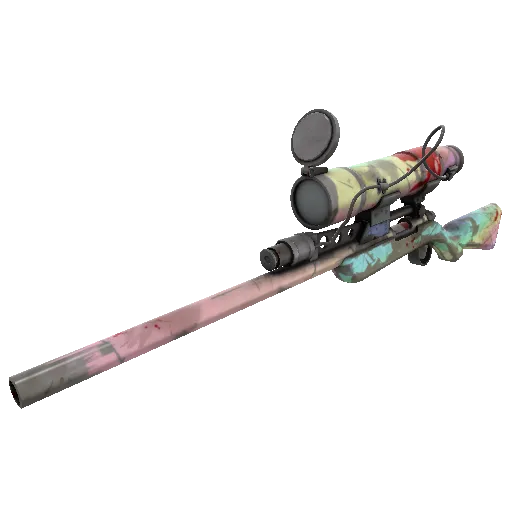 Rainbow Sniper Rifle (Battle Scarred) (Battle Scarred) — Team Fortress 2 war paint