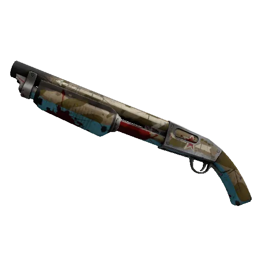 Strange Red Bear Shotgun (Battle Scarred) (Battle Scarred) — Team Fortress 2 war paint