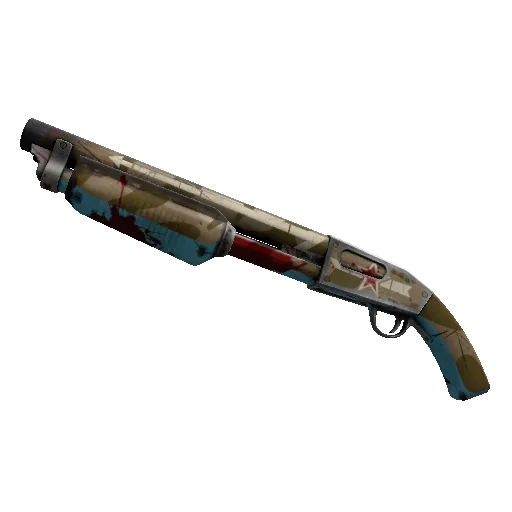 Strange Red Bear Shotgun (Well-Worn) (Well-Worn) — Team Fortress 2 war paint
