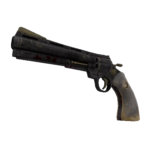Top Shelf Revolver (Battle Scarred) (Battle Scarred) — Team Fortress 2 war paint