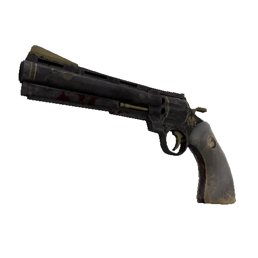 Top Shelf Revolver (Well-Worn) (Well-Worn) — Team Fortress 2 war paint